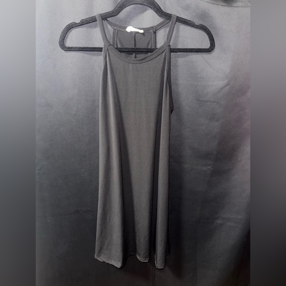 Pinc Black Mini Dress Sleeveless Halter